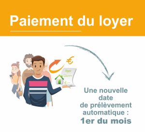 Nouvelle date pour le prélèvement automatique du loyer : le 1er du mois