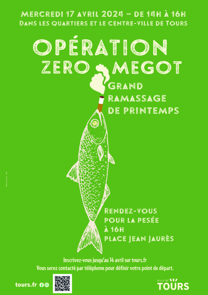 affiche ramassage de mégots
